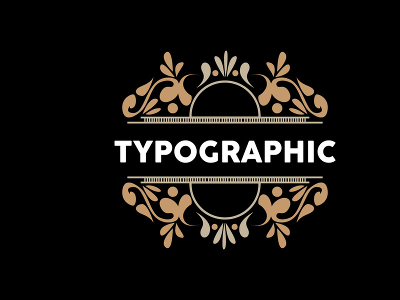 Vector Decorative Vintage Typography Elements, Greeting Card Design