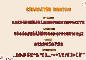 Rantau- Cute Display Font