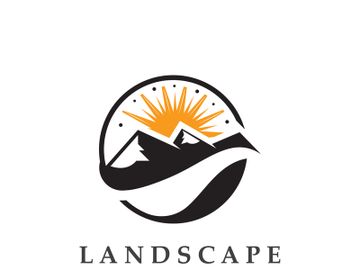 Mountain Nature Landscape Logo design Template Illustration preview picture