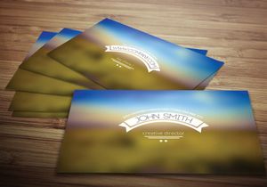 Blurred Business Card Template