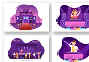15 Night Club Illustration