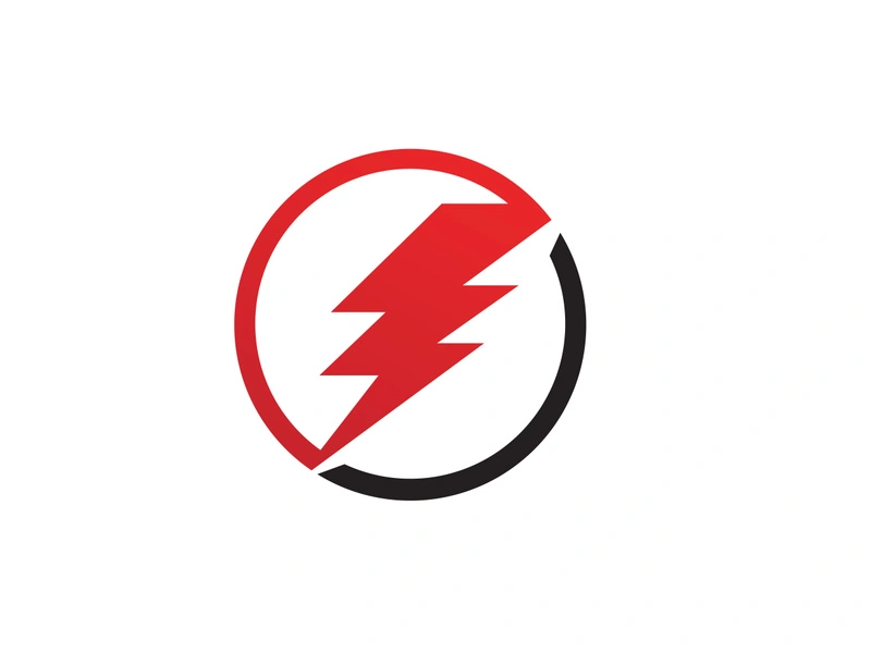 Strom Thunderbolt Template vector icon illustration design