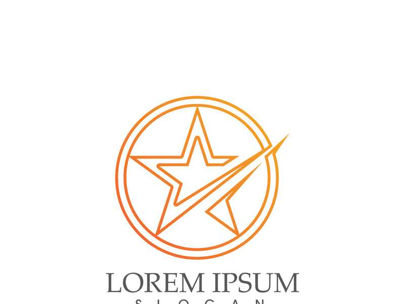 Star icon Template vector illustration design