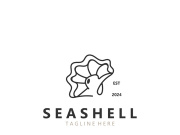 Seashell Logo. Ocean Animals premium quality graphic outline symbols collection