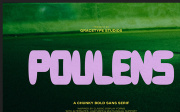 Poulens | Chunky Bold Sans Serif
