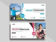 Archery Competition Facebook Cover Template