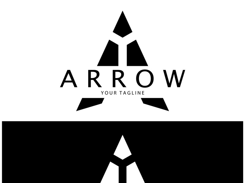 Arrow vector illustration icon Logo Template design