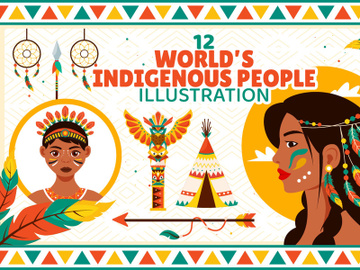 12 World Indigenous People Day Illustration preview picture