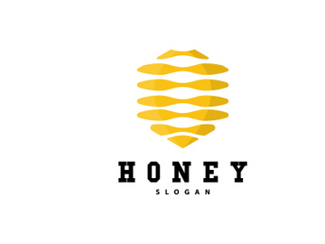 Honey Logo, Honey Bee Animal Vector preview picture