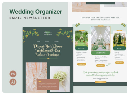 Wedding Marketing Email Newsletter