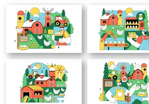 10 Poultry Farming Illustration
