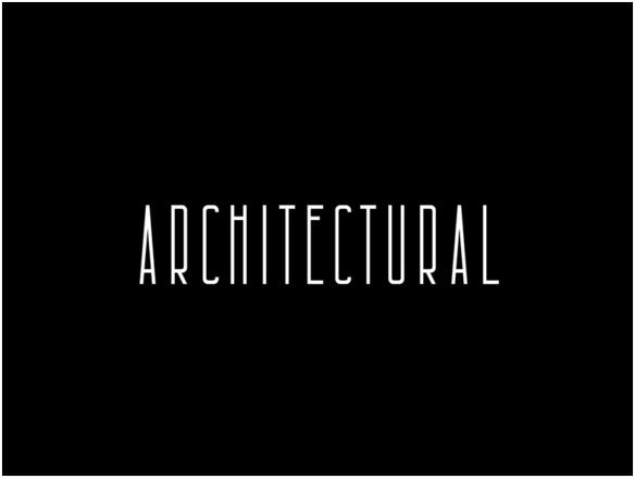 Architectural: Free condensed font