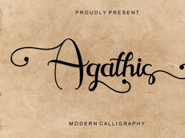 Agathis - Modern Calligraphy preview picture