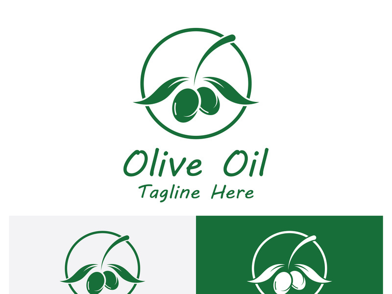 Olive fruit logo design.