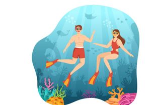 10 Snorkeling Design Illustration