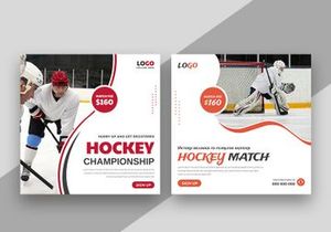 Hockey Championship Social Media Instagram Post Banner