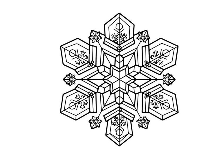 Geometric Christmas star emblem with ornate diamond facets and festive holiday sparkle design