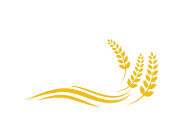 Agriculture wheat rice icon preview picture