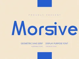 Morsive - Display Font preview picture