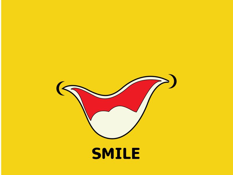Smile logo and symbol vector image