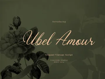 Ubel Amour | Elegant Vintage Script preview picture