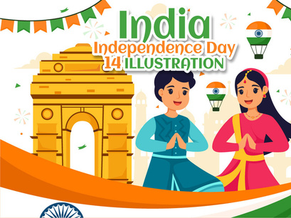 14 India Independence Day Illustration