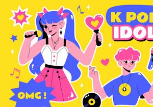 10 K-pop Idol Trend Illustration