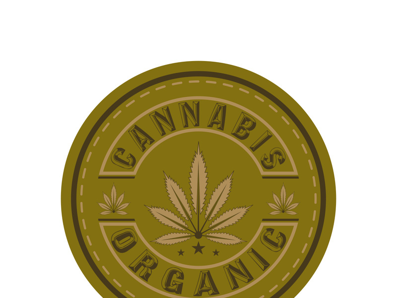 Mariuhana leaf symbol, marijuana or hemp icon, cannabis medical sign, weed drug vector illustration
