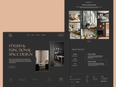 Interior Design Website Design Template