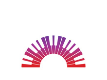 Keyboard piano vector Musical instrument illustration design template