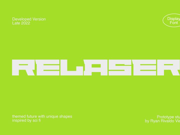 Relaser Display Font