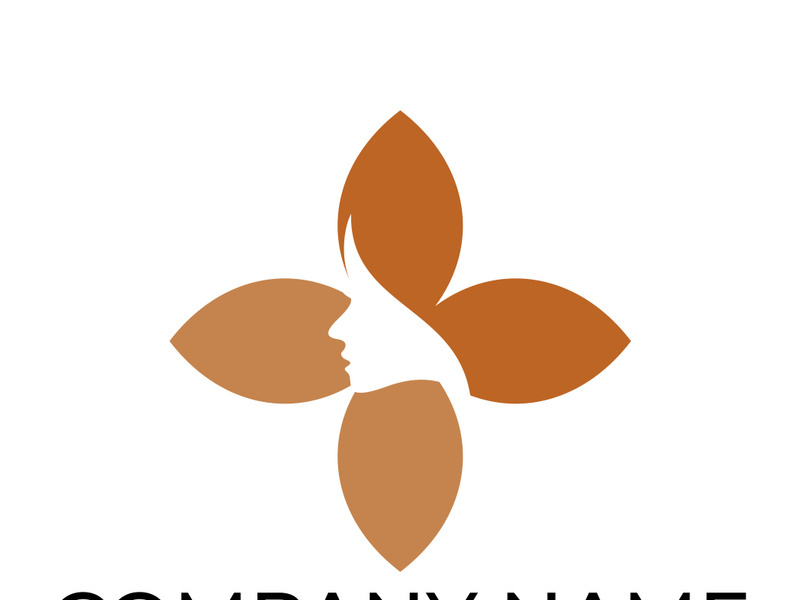 Green leaf logo design vector illustration