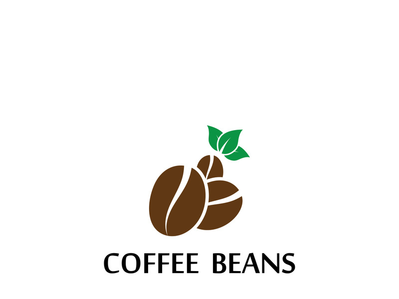 Premium coffee bean logo design.