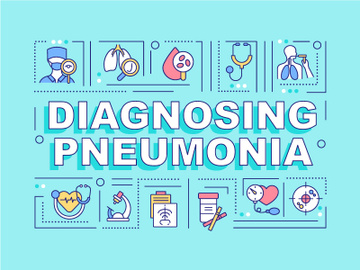 Diagnosing pneumonia word concepts banner preview picture
