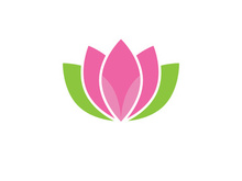 Lotus flower vector logo template