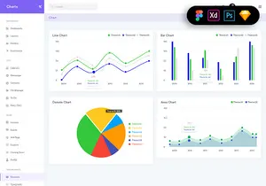 Charts Widgets Dashboard UI Kit