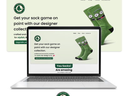 Web UI Design - Adobe XD | Socks Commercial Company