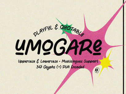 UMOGARE - Playful & Quotable Font