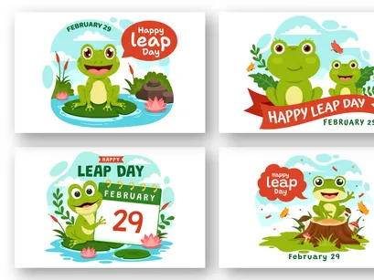 12 Happy Leap Day Illustration