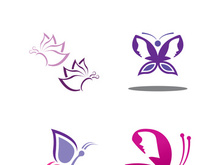 Butterfly logo icon vector design illustration