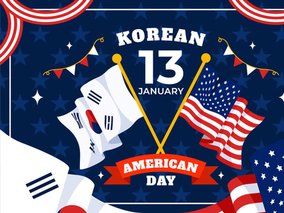 10 Korean American Day Illustration