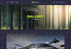 EV World- EV Company Website UI Kit
