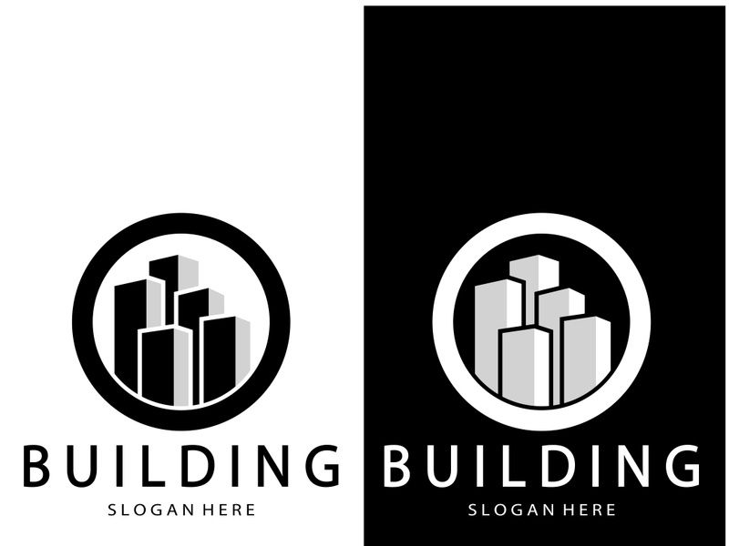 Building logo vector illustration design,Real Estate logo template, Logo symbol icon