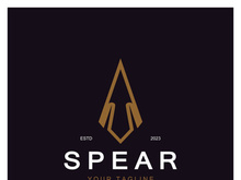 Spear logo icon vector illustration design.Head spear logo vintage illustration design vector