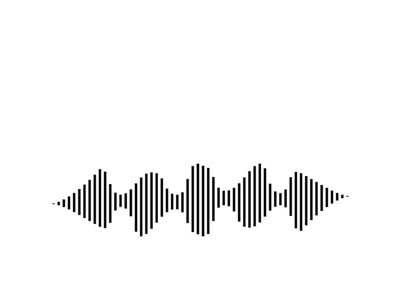 Sound waves vector illustration design template
