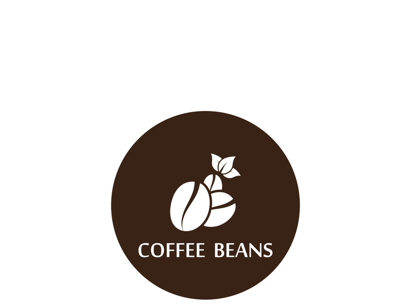 Premium coffee bean logo design.