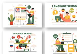 20 Language School Illustration