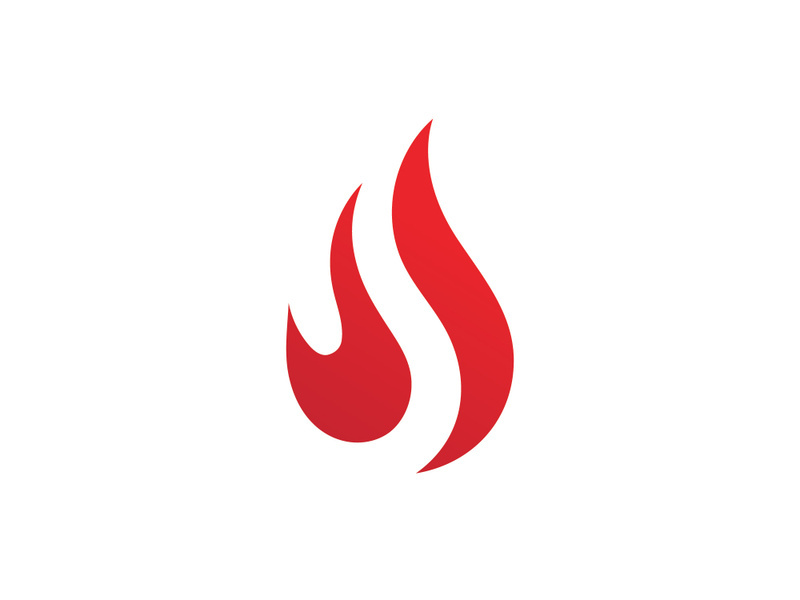 Fire Flame Logo design vector template