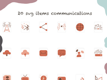 20 svg illustration stamps stickers icons communication images pictures preview picture