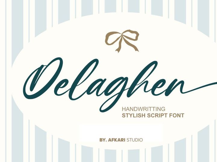Delaghen - Handwritting Stylish Script Font